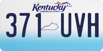 KY license plate 371UVH