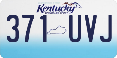 KY license plate 371UVJ
