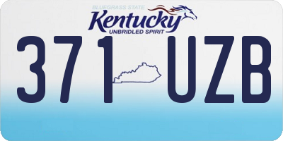 KY license plate 371UZB