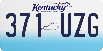KY license plate 371UZG