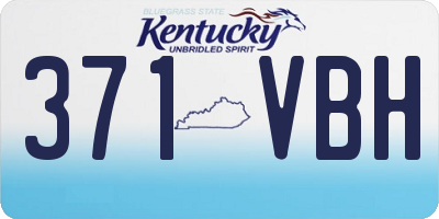 KY license plate 371VBH