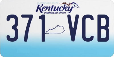 KY license plate 371VCB