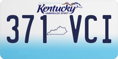 KY license plate 371VCI