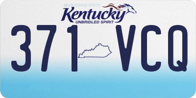 KY license plate 371VCQ