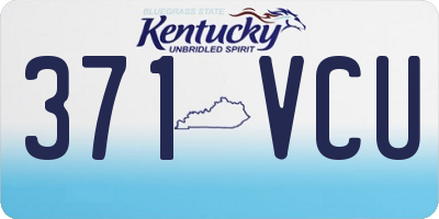 KY license plate 371VCU