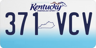 KY license plate 371VCV