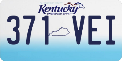 KY license plate 371VEI