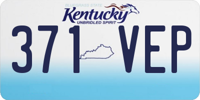 KY license plate 371VEP