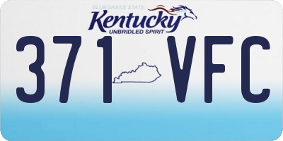 KY license plate 371VFC
