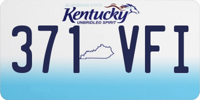 KY license plate 371VFI