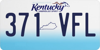 KY license plate 371VFL