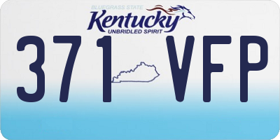 KY license plate 371VFP