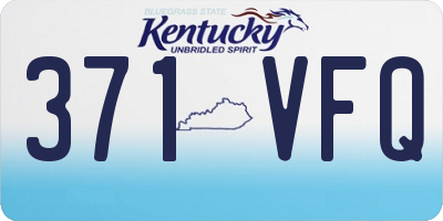 KY license plate 371VFQ