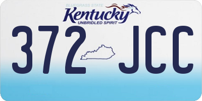 KY license plate 372JCC