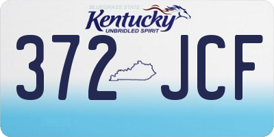 KY license plate 372JCF