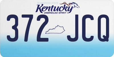 KY license plate 372JCQ