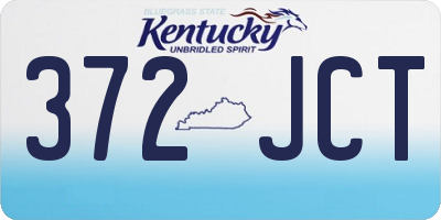 KY license plate 372JCT