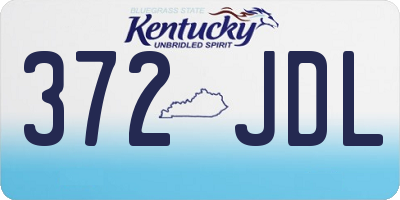KY license plate 372JDL
