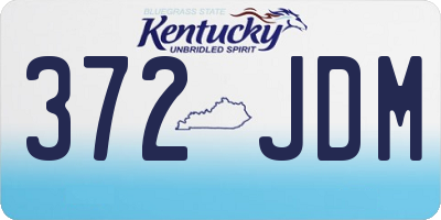 KY license plate 372JDM
