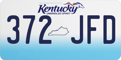 KY license plate 372JFD