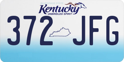 KY license plate 372JFG