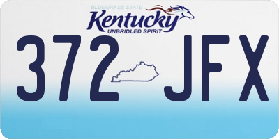 KY license plate 372JFX