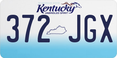 KY license plate 372JGX