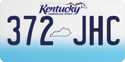 KY license plate 372JHC