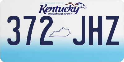 KY license plate 372JHZ