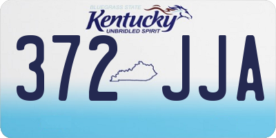 KY license plate 372JJA
