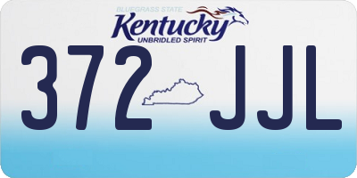 KY license plate 372JJL