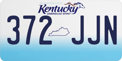 KY license plate 372JJN