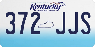 KY license plate 372JJS