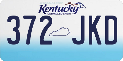 KY license plate 372JKD