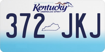 KY license plate 372JKJ
