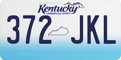 KY license plate 372JKL