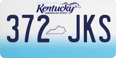 KY license plate 372JKS