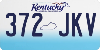 KY license plate 372JKV
