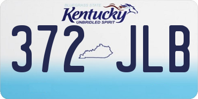 KY license plate 372JLB