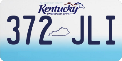 KY license plate 372JLI