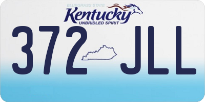 KY license plate 372JLL