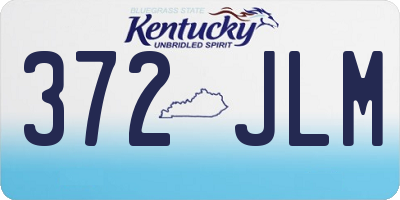 KY license plate 372JLM