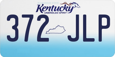 KY license plate 372JLP