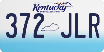 KY license plate 372JLR