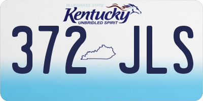 KY license plate 372JLS