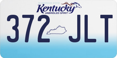 KY license plate 372JLT