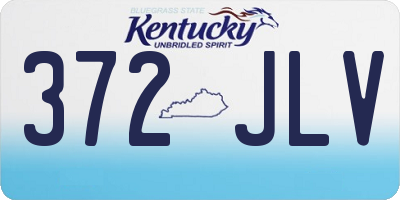 KY license plate 372JLV