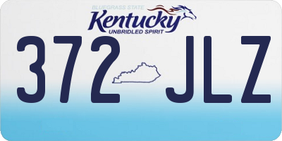 KY license plate 372JLZ