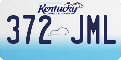 KY license plate 372JML