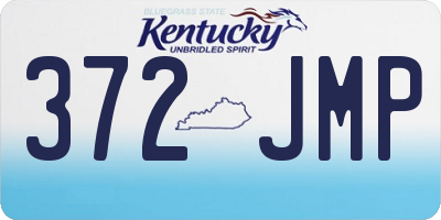 KY license plate 372JMP